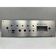เพลทลำโพงบูลทูธ รุ่น ZK-AM100F  วัตแบตดิจิตอล ช่องเพลท6*25ขนาดแผ่น29x9ซมเพลทคอมโพสิตสีเงิน สวิตช์เปิ