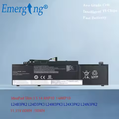 L24B3PK2 L24C3PK2 L24D3PK2 L24L3PK2 L24M3PK2 L24N3PK2 L24X3PK2 Battery For Lenovo IdeaPad Slim 3 14 