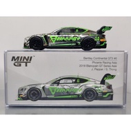 1/64 MINI GT minigt #222 Bentley Continental GT3 AAPE Co-Branded Silver Plating Bentley Continental 
