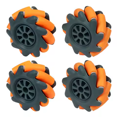 Hiwonder 65mm High Hardness Plastic Mecanum Wheel Omnidirectional with 2 Styles Couplings Compatible