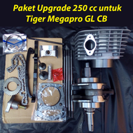 Paket Bore up Tiger 250 Langkah 66 Paket Upgrade Tiger Megapro GL CB 250 cc Kruk as CRF 230 Blok Seh