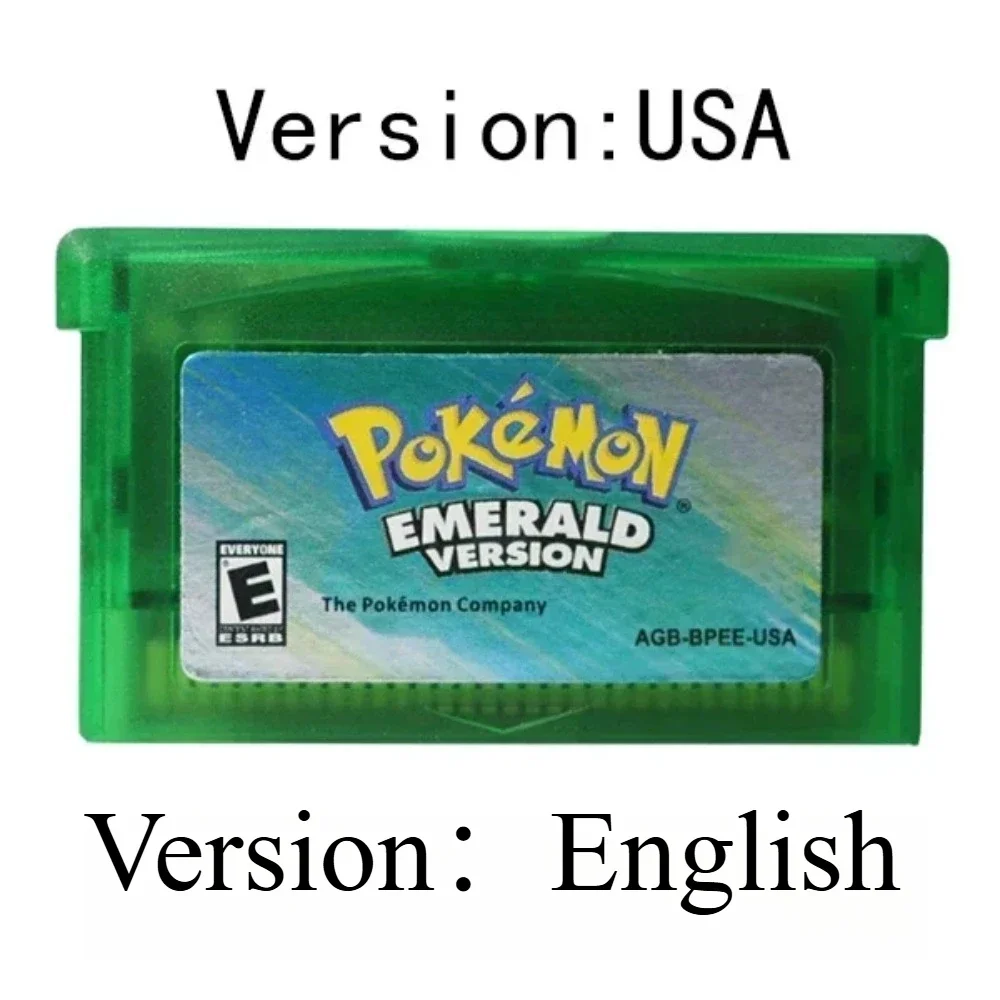popular USA GBA Video Game Cartridge Console Card Pokemon Series Emerald FireRed LeafGreen Ruby Sapp