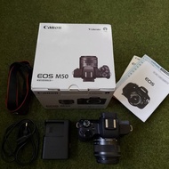 kamera mirrorless canon eos m50 kit second/m50 bekas not m3 m100 m6