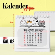 Artomaringi Mini Calendar 2025 / 2026 Desk Calendar 2025 / 2026 Code KAL02