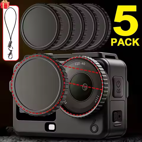 1-5Pcs Camera Lens Caps for DJI Osmo Action 3 4 5 Pro Anti-scratch Silicone Camera Protective Cover 