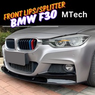 Front Lips F30 Mtech Splitter Set Imported F30 Plastic Lips Front Bumper Mtech F30