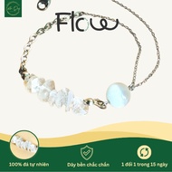 FLOW FLOW FLOW FLOW FLOW | 8mm white quartz bracelet, UNISEX