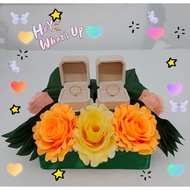 💥Ready Stock 💥 Sireh Junjung Siap Gubah Dengan Double Bekas Cincin/Bunga Rose/Hantaran/Kotak Cincin