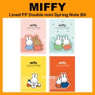[MIFFY] Lined PP Double mini Spring Note B6 Random color