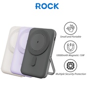 Rock Magnetic 15W Wireless Charging PD20W PD30W Powerbank 10000mAh for iPhone