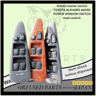 Anh10 master switch TOYOTA ALPHARD ANH10 POWER WINDOW SWITCH main switch