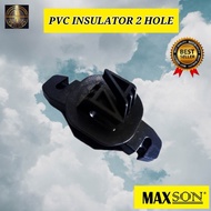 PVC Insulator 2 Hole/Penebat Tiang Pagar Elektrik (1 Pcs)