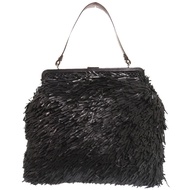 กระเป๋าใส่เหรียญหนังสีดำ Marni กระเป๋าถือทรงโท้ทสีดำ 0622 [มือสอง] MARNI