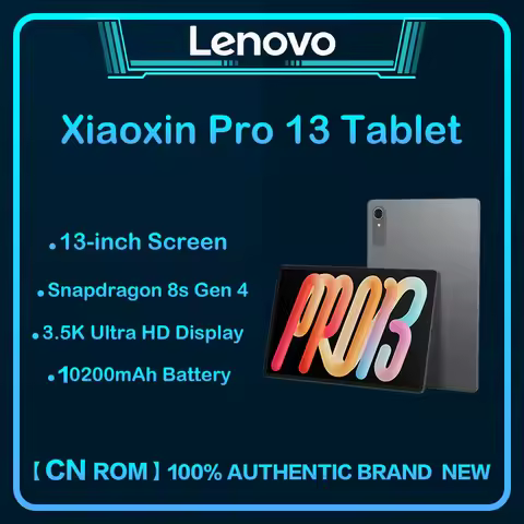 Lenovo Xiaoxin Pad Pro 13 Inch AI Tablet Snapdragon 8s Gen4 144Hz 3K Display 8860mAh Long Battery Li