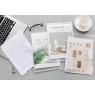 A4 File Hidden Buckle Data Transparent Storage Bag [Lecheng Life Store] [JC544]