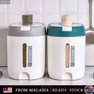 KEJA Bekas Beras  Household Kitchen Rice Dispenser 5KG-10KG Large Capacity Rice Grain Bucket Storage With Cup