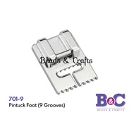 Pintuck Foot 9 Grooves/ Tapak Jahit Lurus Timbul 9 jalur