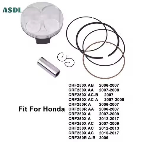 78mm STD Motorcycle Engine Piston and Piston Rings Kits for Honda CRF250X AB AA AC-B AC-A CRF250R A