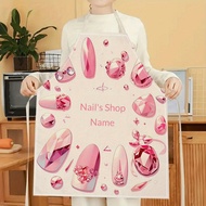 1pc Custom Nail's Shop Name，Customized name, Women Custom Nail's Shop Name Apron Personalized Apron 