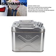 SHIHANROU Tstools 5.2แกลลอน20L ทนต่อการกัดกร่อนสแตนเลสเชื้อเพลิงอเมริกันแบบพกพาถังน้ำมันเชื้อเพลิง