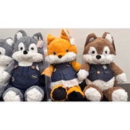 Siberian Dog Doll Fox Size 55 Cm. Big Removable Clothes Set