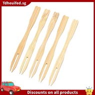 [In Stock]500Pcs Bamboo Appetizer Forks, 3.5 Inch Mini Bamboo Forks ,Disposable Wooden Forks, Small 
