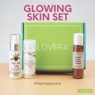 Lovera Glowing Skin Set Korean Skincare with Magic Jelly, Complete Cleanser, Glossy Skin Toner