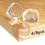 4/8Pcs Silicone Corner Protector, Table Protectors, Clear Furniture Corner Guards & Edge Bumpers Cus