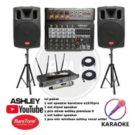 Paket Soundsystem Audio Baretone A1530PRO Mixer Ashley Premium 6j