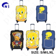 Tweety Bird Travel Suitcase Protector Elastic Protective Washable Luggage Cover Suitable for 18-32 I