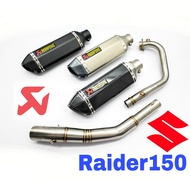 Exhaust Raider 150 Akrapovic Muffler Long Arka Carbon Suzuki Raider150 Accessories Tabung Coolant St