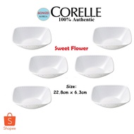 CORELLE Square Serving Bowl (22.8cm x 6.3cm) Sweet Flower 6pcs.