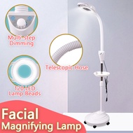 Facial Magnifying Lamp Eye-Care Floor Light | with Wheels | LED Lamp |Dentist Salon Beauty Nail Eyel