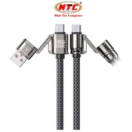 Cáp sạc đa năng 2in2 Wekome WDC-50 Công suất 240W – Sạc Nhanh Tiện Lợi Bền Bỉ - NHẤT TÍN Authorised 