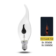 Lampu Lidah Api 3 Watt E14 / E27 Lampu Hias Dekorasi Efek Bara Api Gerak Membara Unik