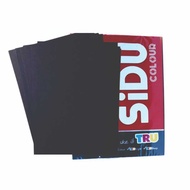 SIDU Spectra Black HVS Paper A4 size 80 Gsm 50 Sheets - A4 size HVS Black Paper