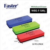 Faster WBE-F-SM8 (SMALL) 5cm x 10cm Magnetic Whiteboard Eraser & WBE-F-SM5 (BIG) 5.2cm x 14.2cm