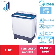 MIDEA 7KG Twin Tubs Washer Semi Auto Washing Machine Mesin Basuh MSW-7118P