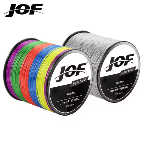 JOF Braided Fishing Line X8 X4 300M Drag 18~88LB Multifilament Japanese PE Line for Bass Pike Carp F