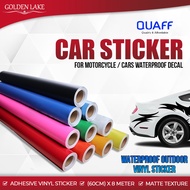 Car Vehicle 60cm X 10m Matte Chrome Satin Vinyl Wrap Film Car Sticker for Motor/Car⚡READYSTOCK⚡