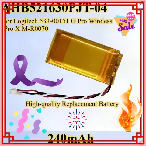 240mAh AHB521630PJT-04 is Suitable for Logitech G Pro Wireless Pro X M-R0070 High-quality Replacemen