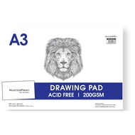 DBL-200-A3 DRAWING PAD 200GSM 20SHT