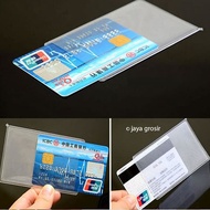 Plastic ATM KTP Student Card SIM Credit Member Protective Cover Plastic Card Holder Proten