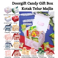 【ShopWithJoy】Wedding Party Birthday Goodies Gift Souvenir Doorgift Candy Door Gift Box Kotak Gula Telur Majlis Kahwin
