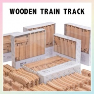 Premium Wooden Train Track Set for Kids Expandable Durable Compatible with Major Brands Creative Pla
