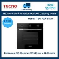 Tecno 6 Multi-function Upsized Capacity Oven, TBO 7006 Black