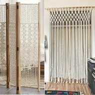 3mm 4mm 5mm 6mm Macrame Rope Natural Beige Twisted String Cotton Cord Hand Craft DIY Home Decorative