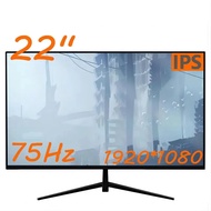CHUBAN 22 inch computer monitor, office game IPS display, straight face 1080P 75Hz HDMI compatible V