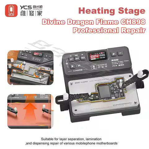 YCS- CH898 Constant Temperature Heating Table 40-260℃ Adjustable PCB Motherboard Heating Station Pho