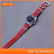 For ORIENT Watch Band strap 22mm Red Women Men Fashion Genuine Leather Belt With Pin Buckle Comes wi